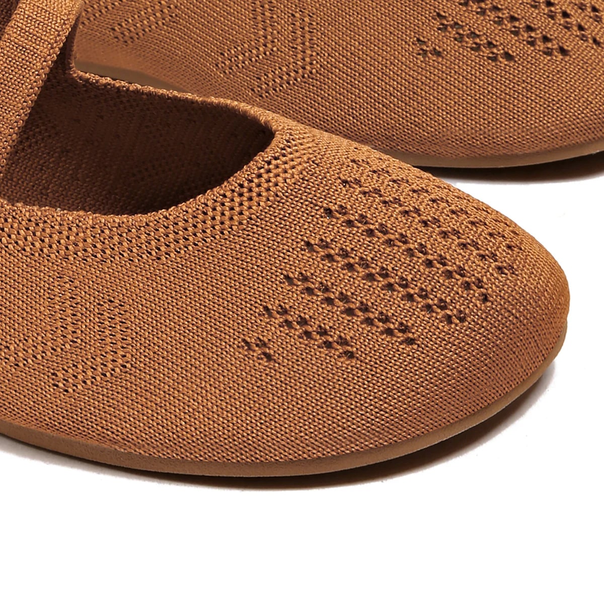 Double-Strap Openwork Knit Mary Jane Flat detail 2