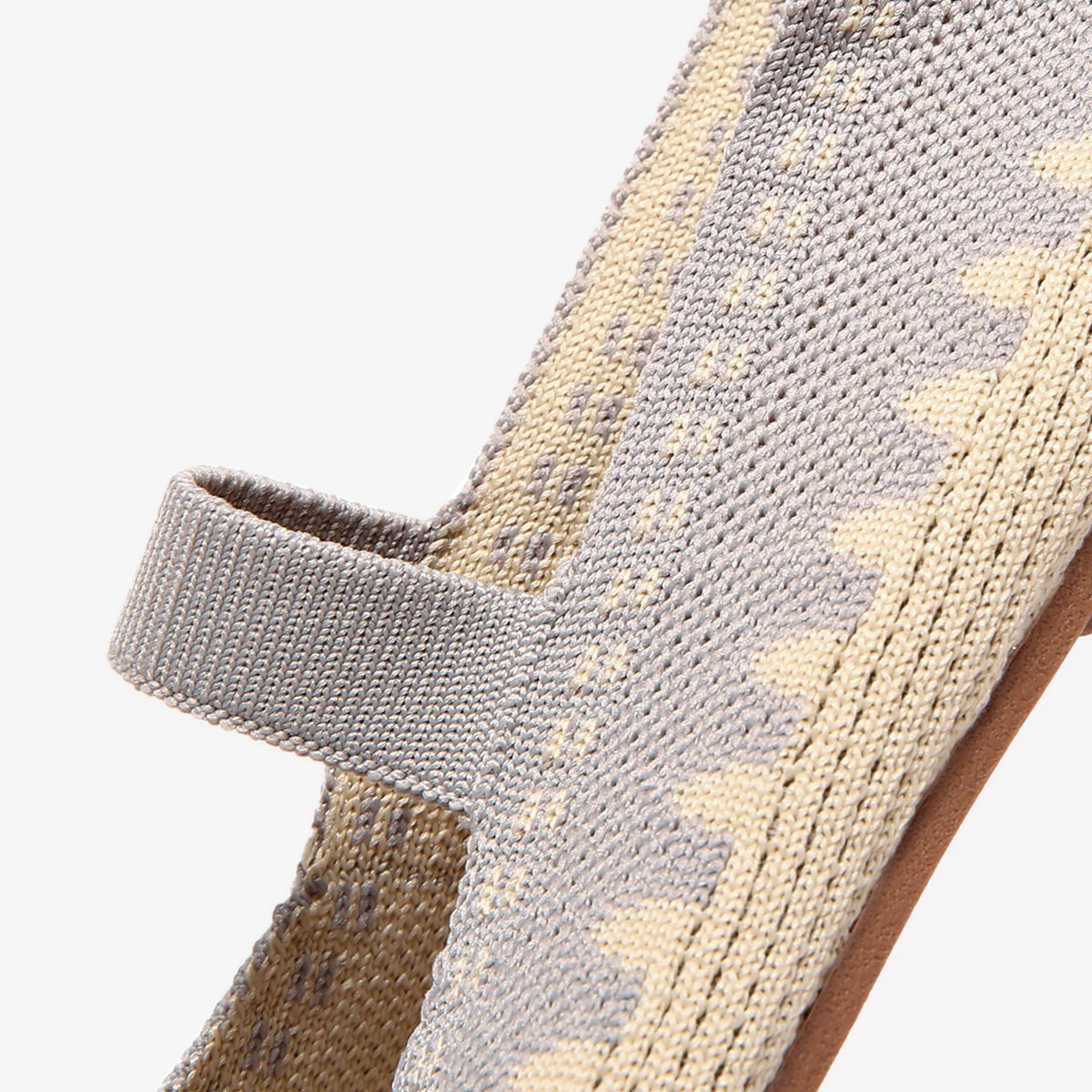 Wide-Strap Colorblock Knit Mary Jane Flat detail 1