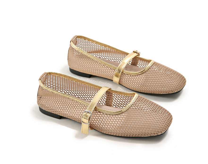Breathable Mesh Mary Jane Flat